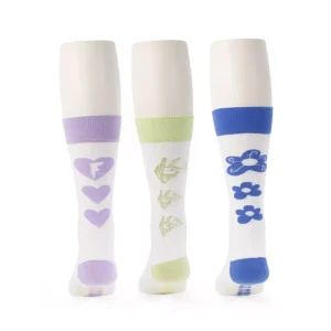 Men's^Fluevog Shoes Baz Vog Socks (3-Pack) | 3-Pack Graphic Sock Blue/Green/Purple
