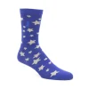Men's^Fluevog Shoes Bianca Vog Socks | Large Stars Sock Navy/Beige