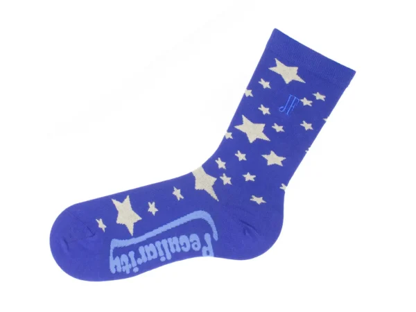 Men's^Fluevog Shoes Bianca Vog Socks | Large Stars Sock Navy/Beige