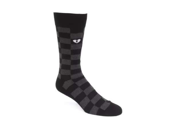 Accessories^Fluevog Shoes Diego Vog Socks | Checkered Sock Black/Grey