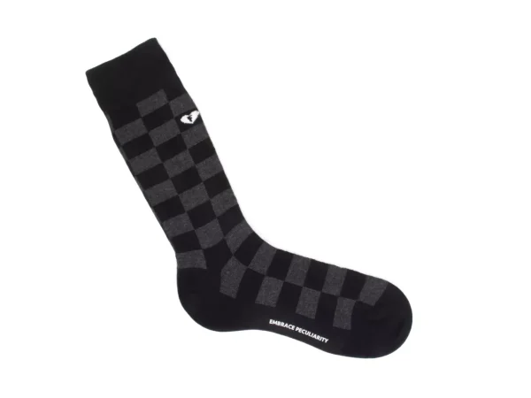 Accessories^Fluevog Shoes Diego Vog Socks | Checkered Sock Black/Grey