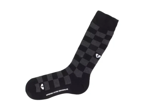 Accessories^Fluevog Shoes Diego Vog Socks | Checkered Sock Black/Grey