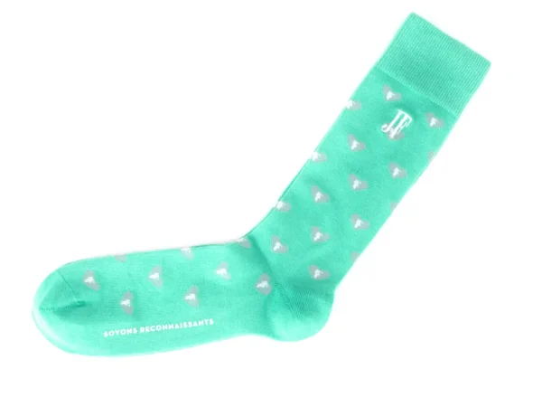 Accessories^Fluevog Shoes Fine Vog Socks | Sock With Hearts Teal