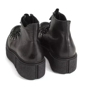 Men's^Fluevog Shoes Hooke | Lace-Up Platform Hiker Boot Black