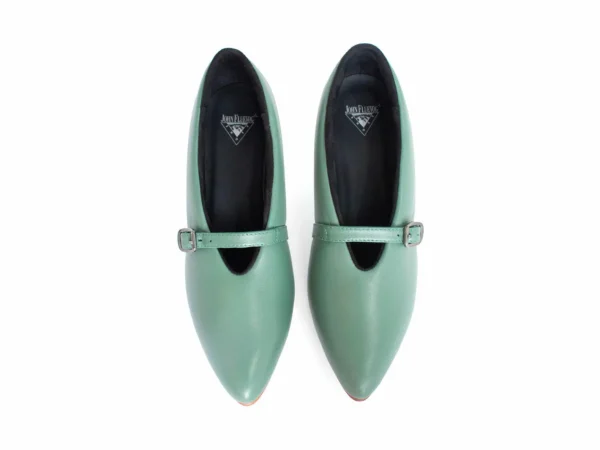 Women's^Fluevog Shoes Kit | Minimalistic Padded Pump Green