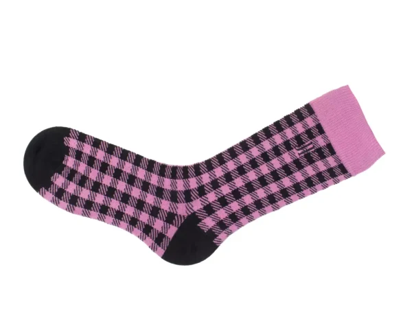 Accessories^Fluevog Shoes Leroy Vog Socks | Gingham Sock Pink/Black