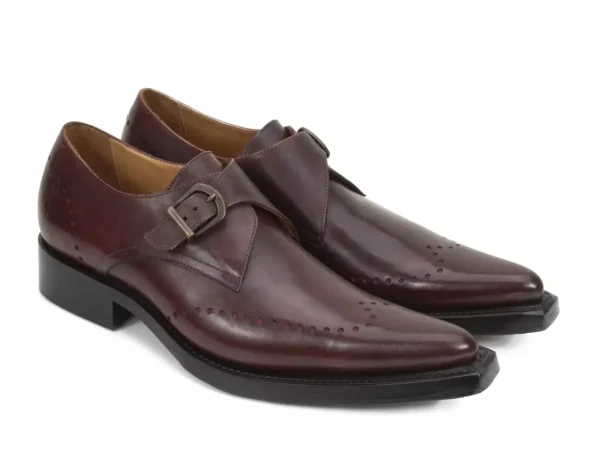 Men's^Fluevog Shoes Nordfjord | Single Monk Strap Shoe Brown