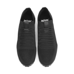 Men's^Fluevog Shoes Nova | Elastic Lace-Up Vegan Shoe Black