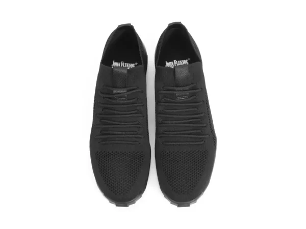 Men's^Fluevog Shoes Nova | Elastic Lace-Up Vegan Shoe Black