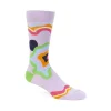 Women's^Fluevog Shoes Pan Vog Socks | Pattern Sock Purple/Multi