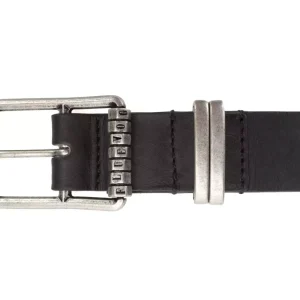 Men's^Fluevog Shoes Percivale Belt | Casual Leather Belt Black