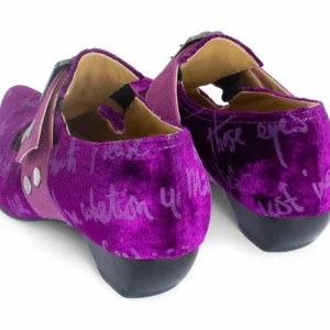 Women's^Fluevog Shoes Pilgrim | Buckled Victorian Loafer Purple Velvet
