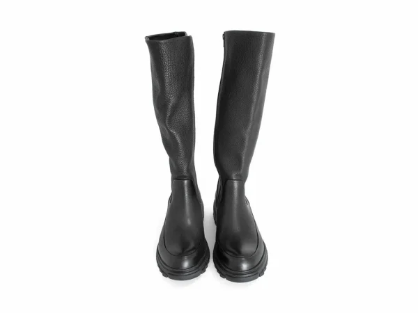 Men's^Fluevog Shoes Samedi | Tall Zip-Up Boot Black